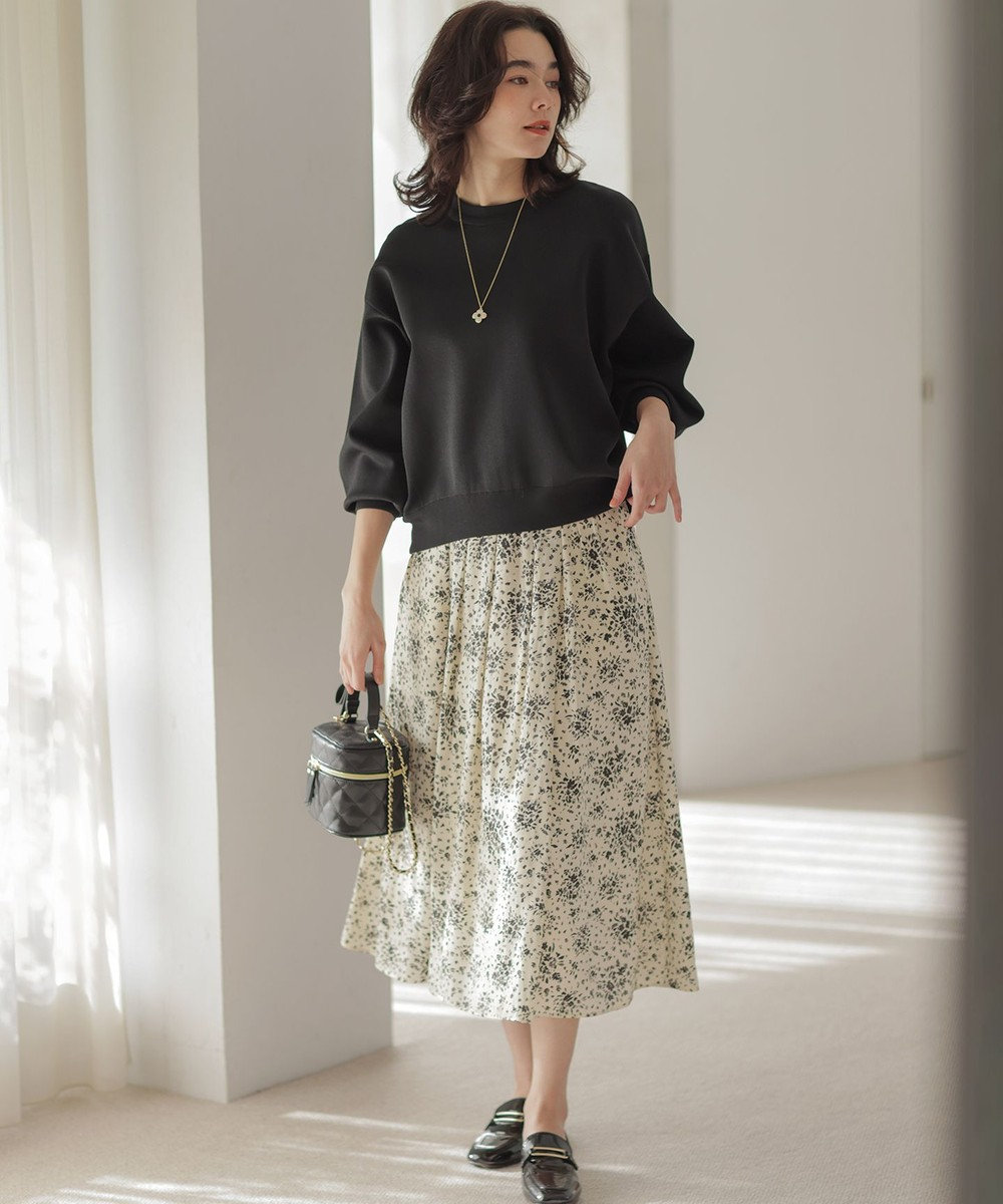 組曲 L オーガンスウェット ニット 