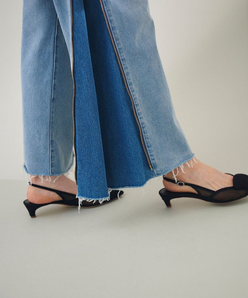 GRACE CONTINENTAL サイドジップデニムパンツ 