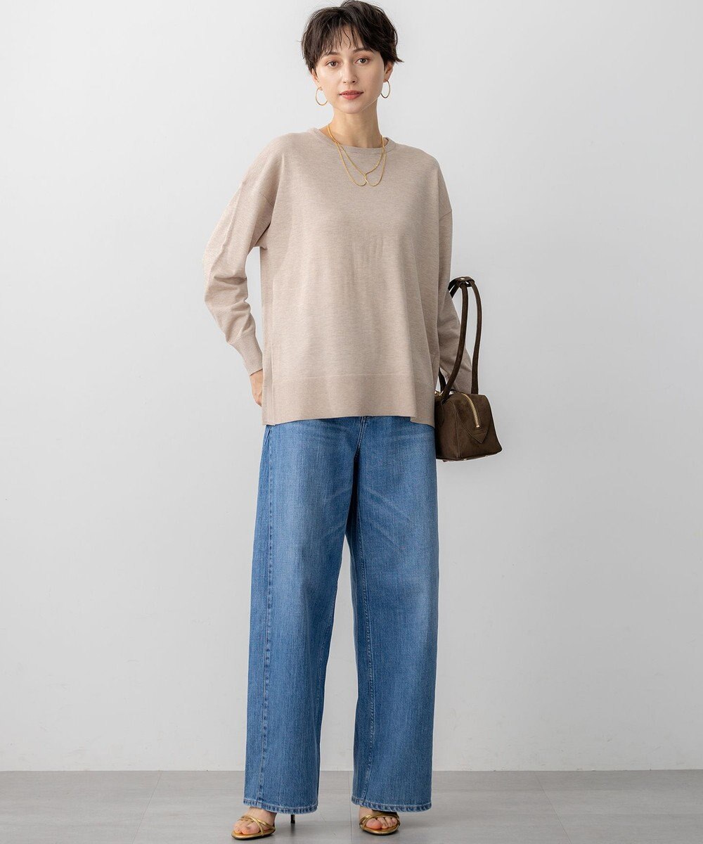 23区 L 【洗える】オータムシャイニー リラクシー ニット 