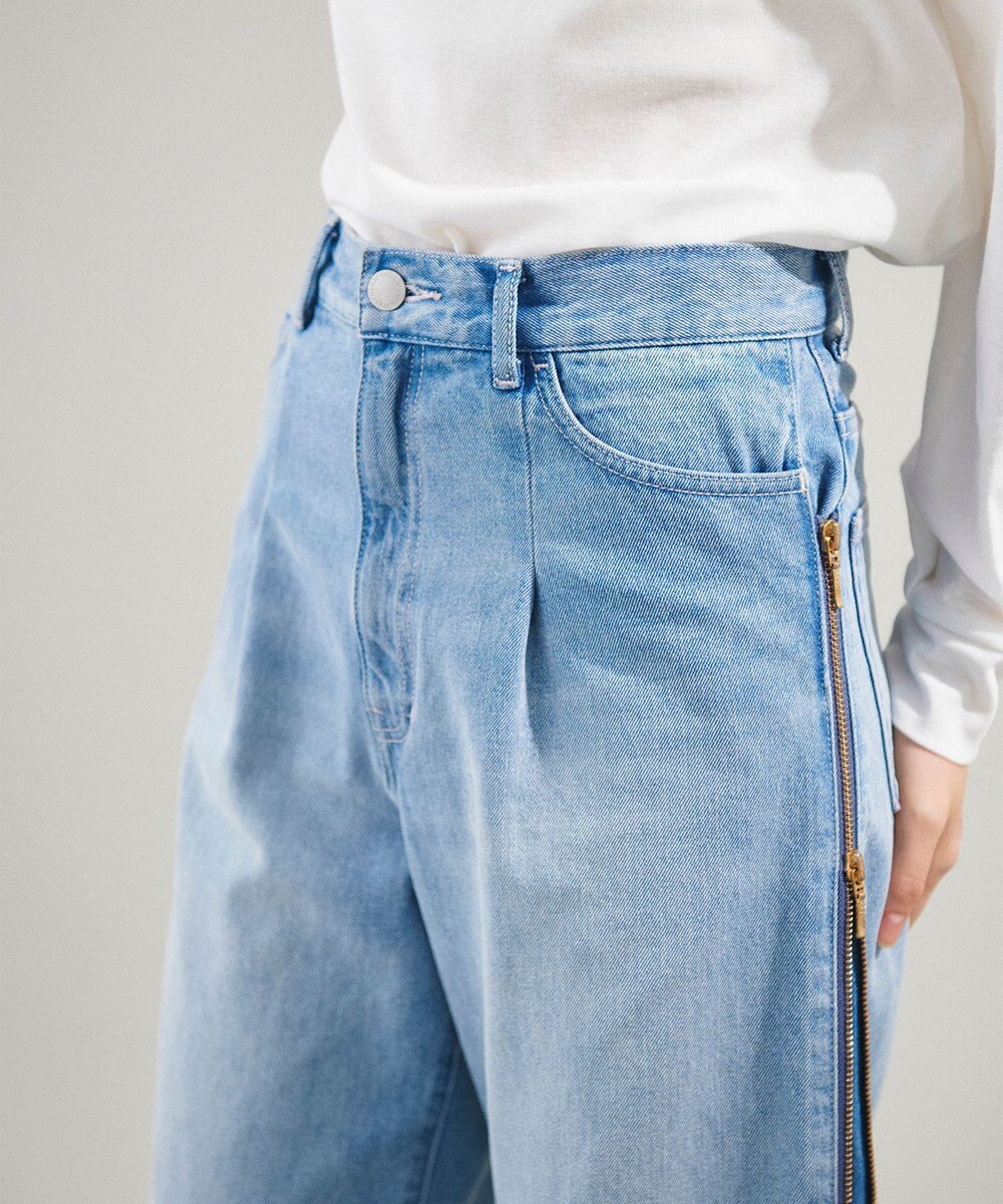 GRACE CONTINENTAL サイドジップデニムパンツ 