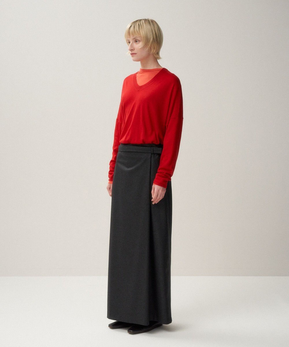 ATON SHEER WOOL | Vネックセーター 