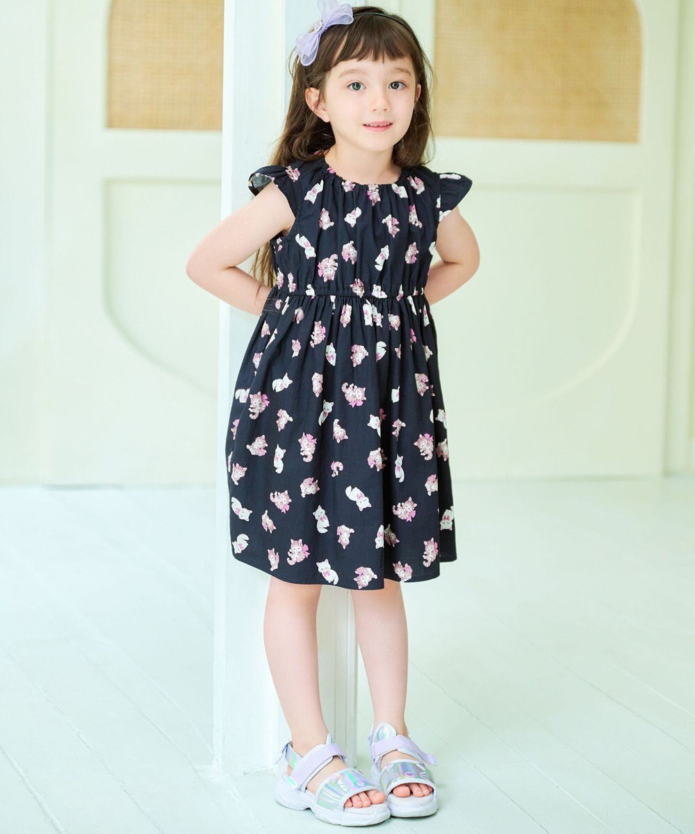 ANY KIDS 総柄 サマーワンピース 