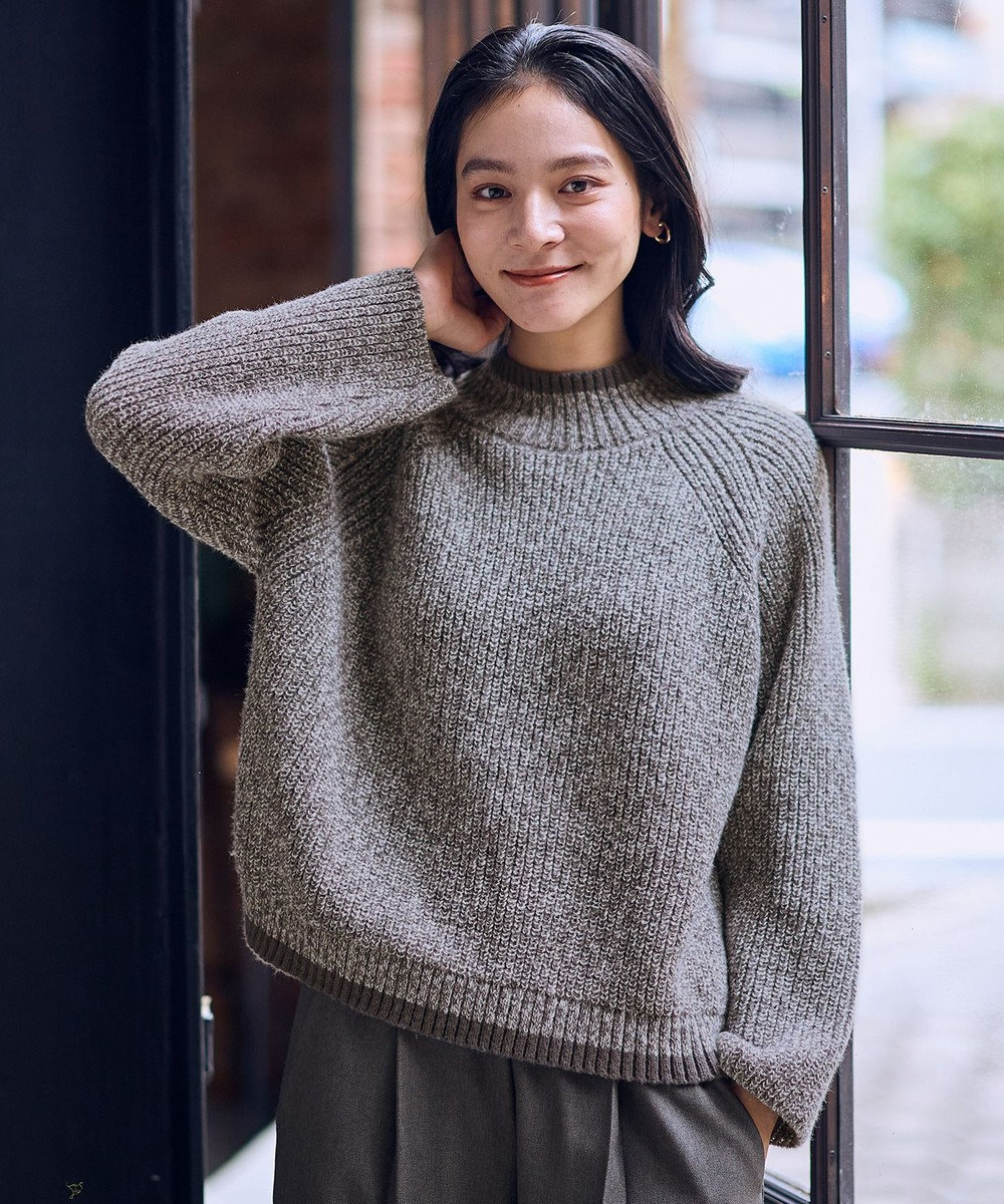 ANY L 【5色展開】バイカラーMIXニット 