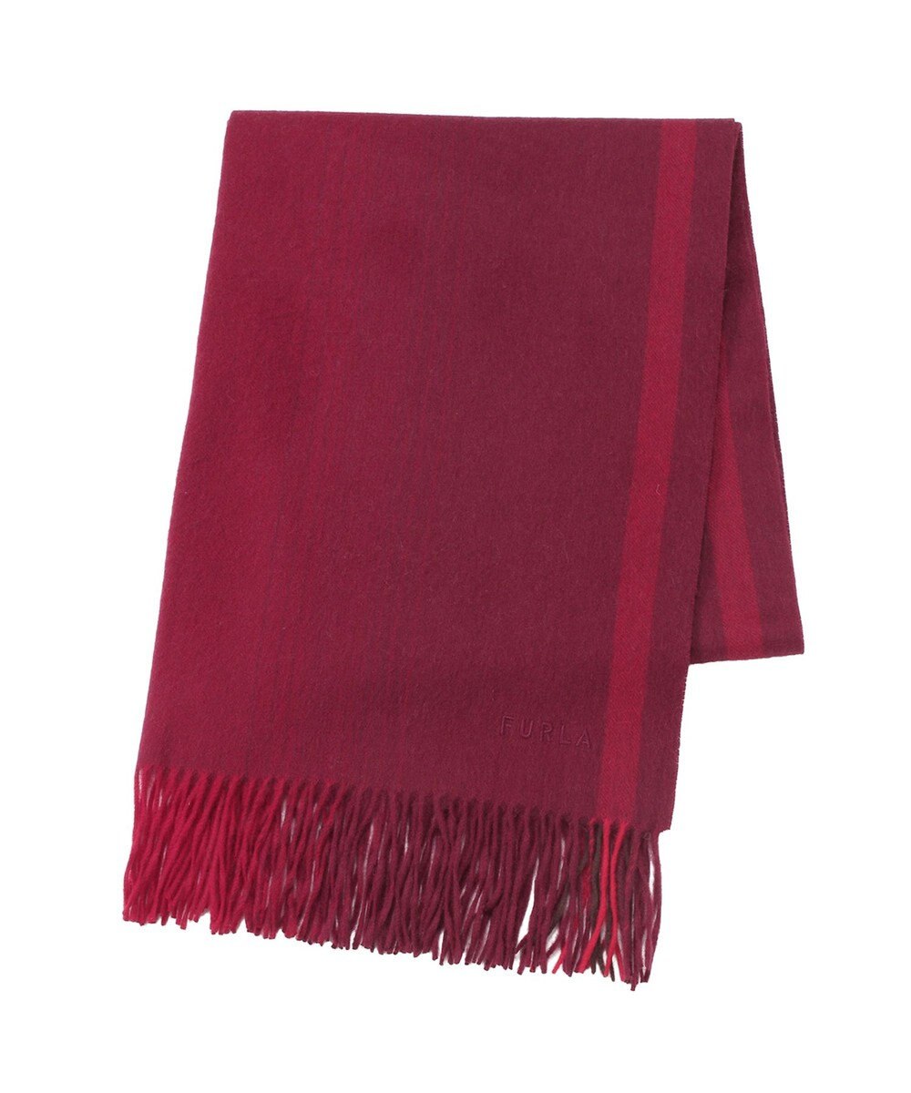 MOONBAT FURLA(フルラ）ウール100％ オンブレー カラーブロック ストール 