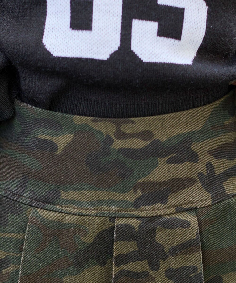 WEGO カモフラプリーツスカパン 