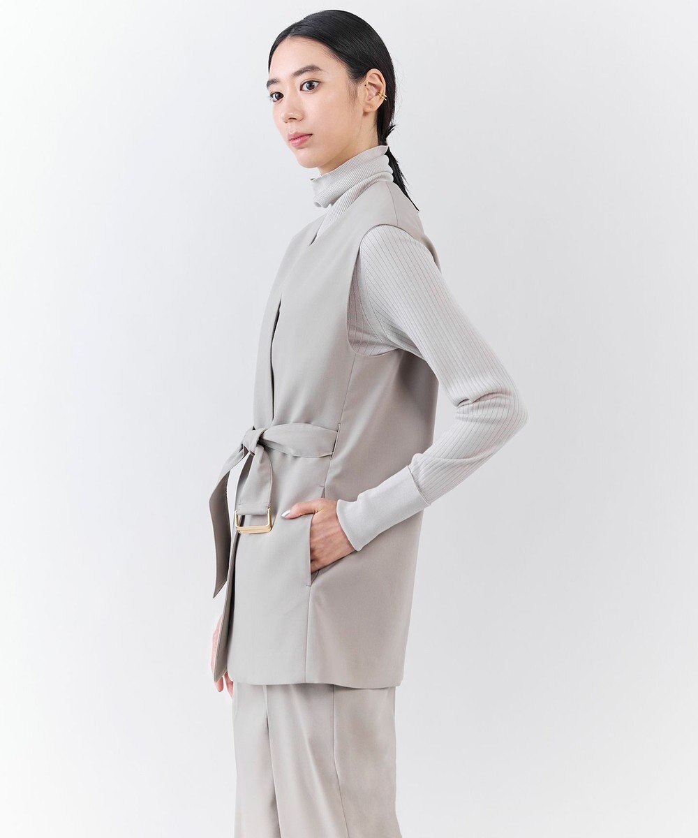 23区 【エステータ】シルクリブ タートルニット 