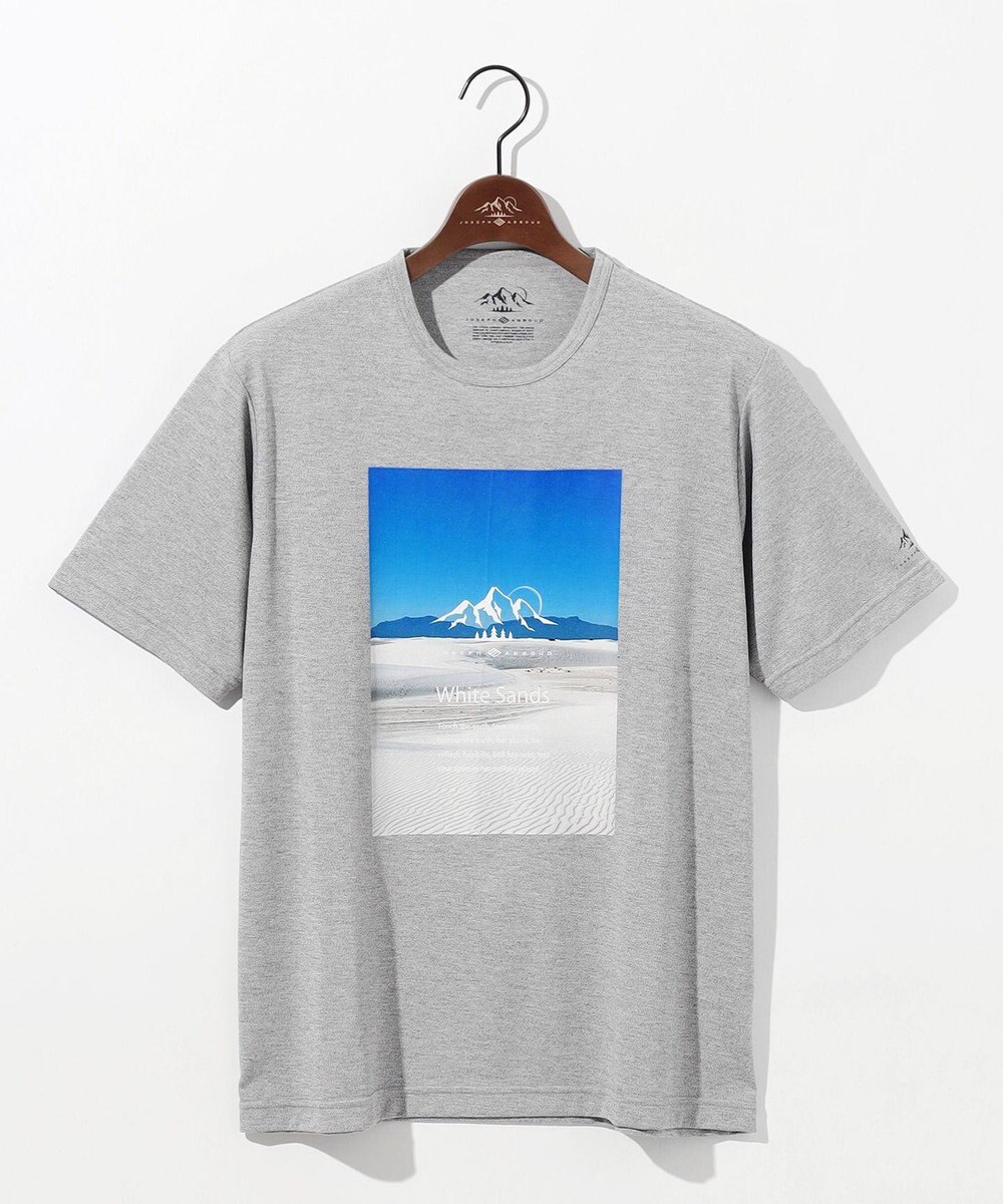 JOSEPH ABBOUD MOUNTAIN 【吸水速乾/消臭性】デオドライ天竺 フォトプリント Ｔシャツ 