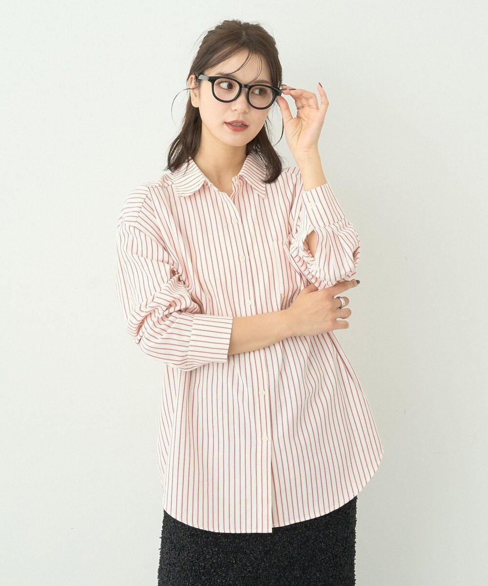 earth music&ecology サッカーストライプシャツ 