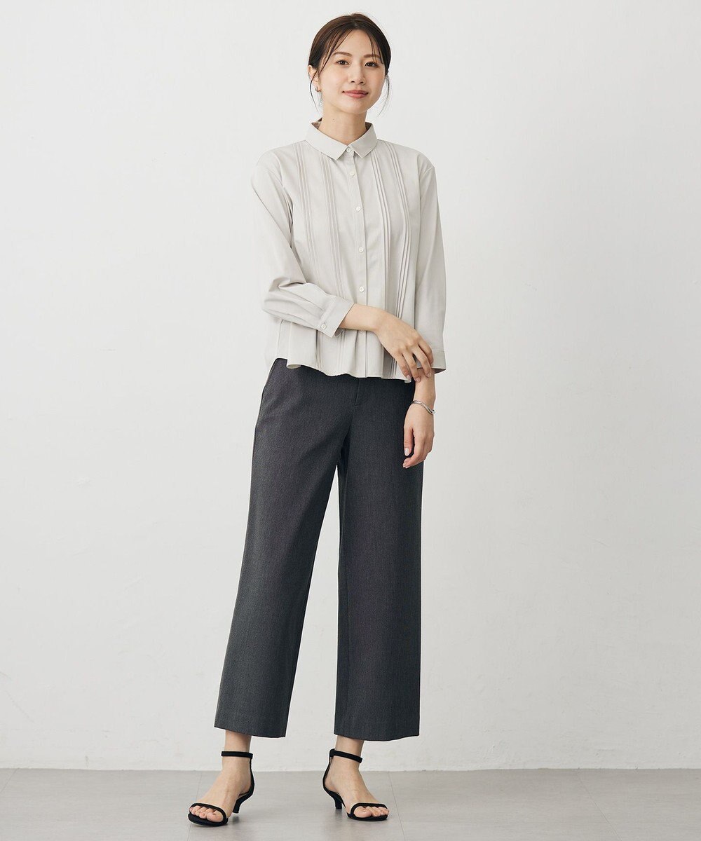 J.PRESS LADIES コンパクトトリコット シャツライク カットソー 