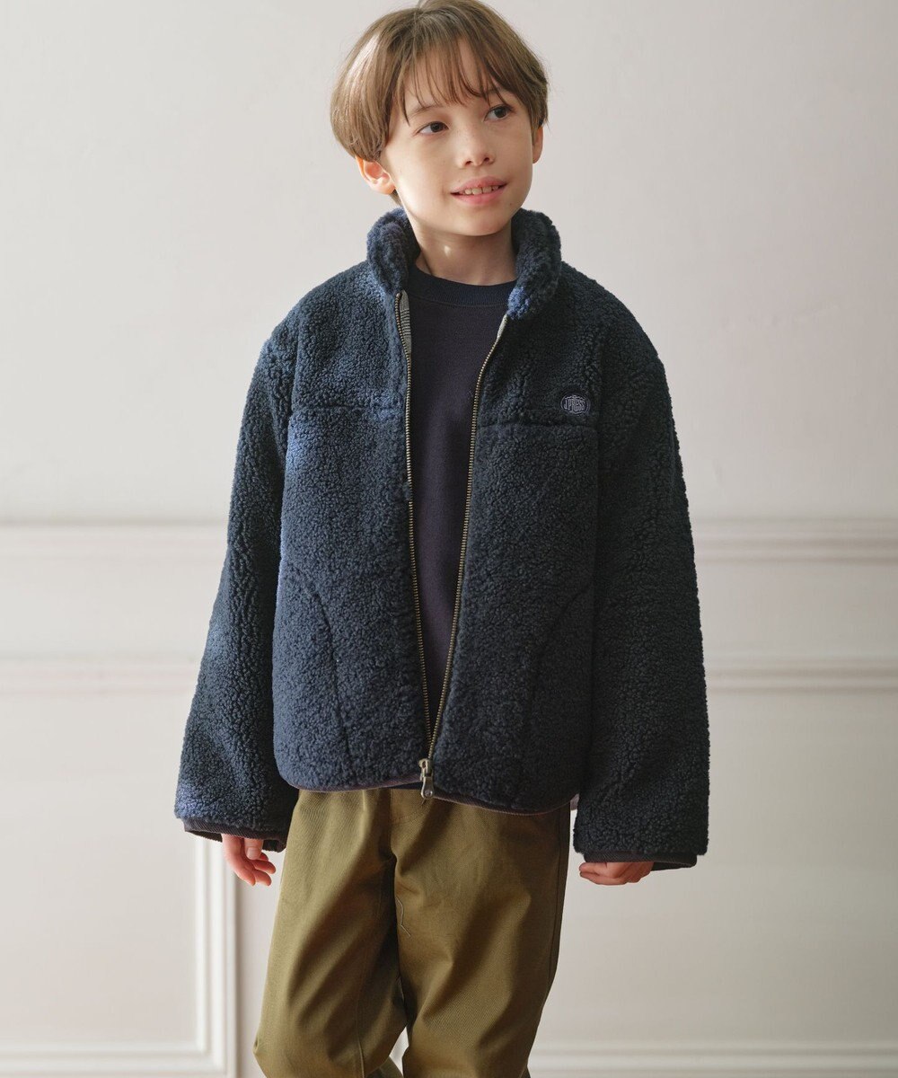 J.PRESS KIDS 【100-130cm】スタンドカラー ボア ブルゾン 
