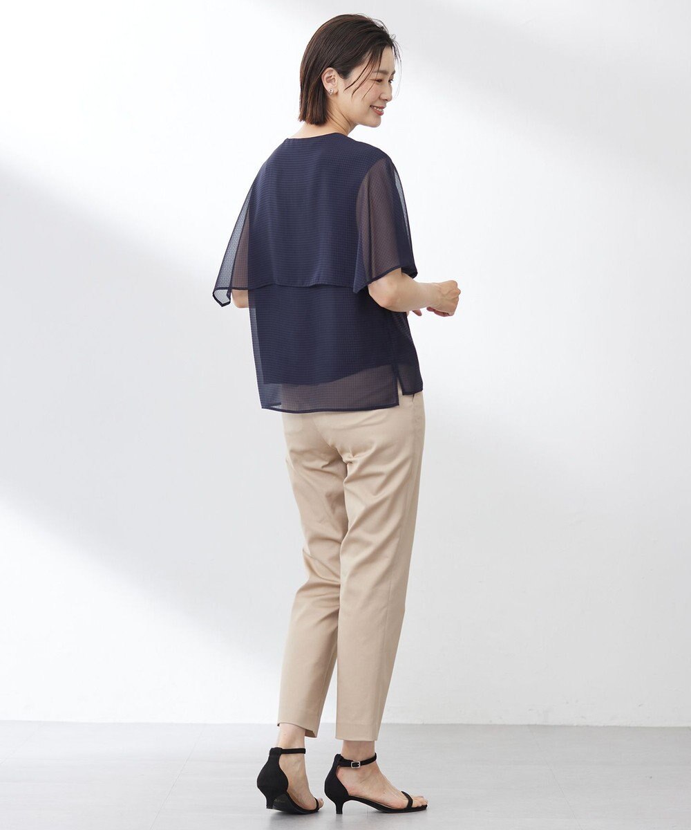 J.PRESS LADIES 【洗える】シアーサッカーチェック カットソー 