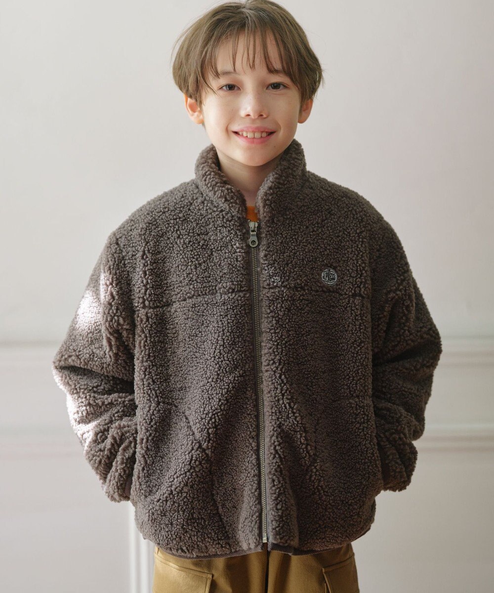 J.PRESS KIDS 【100-130cm】スタンドカラー ボア ブルゾン 