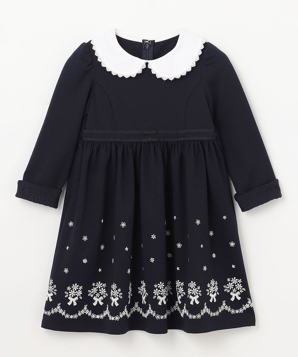 ANY KIDS 襟付き 長袖 ワンピース 