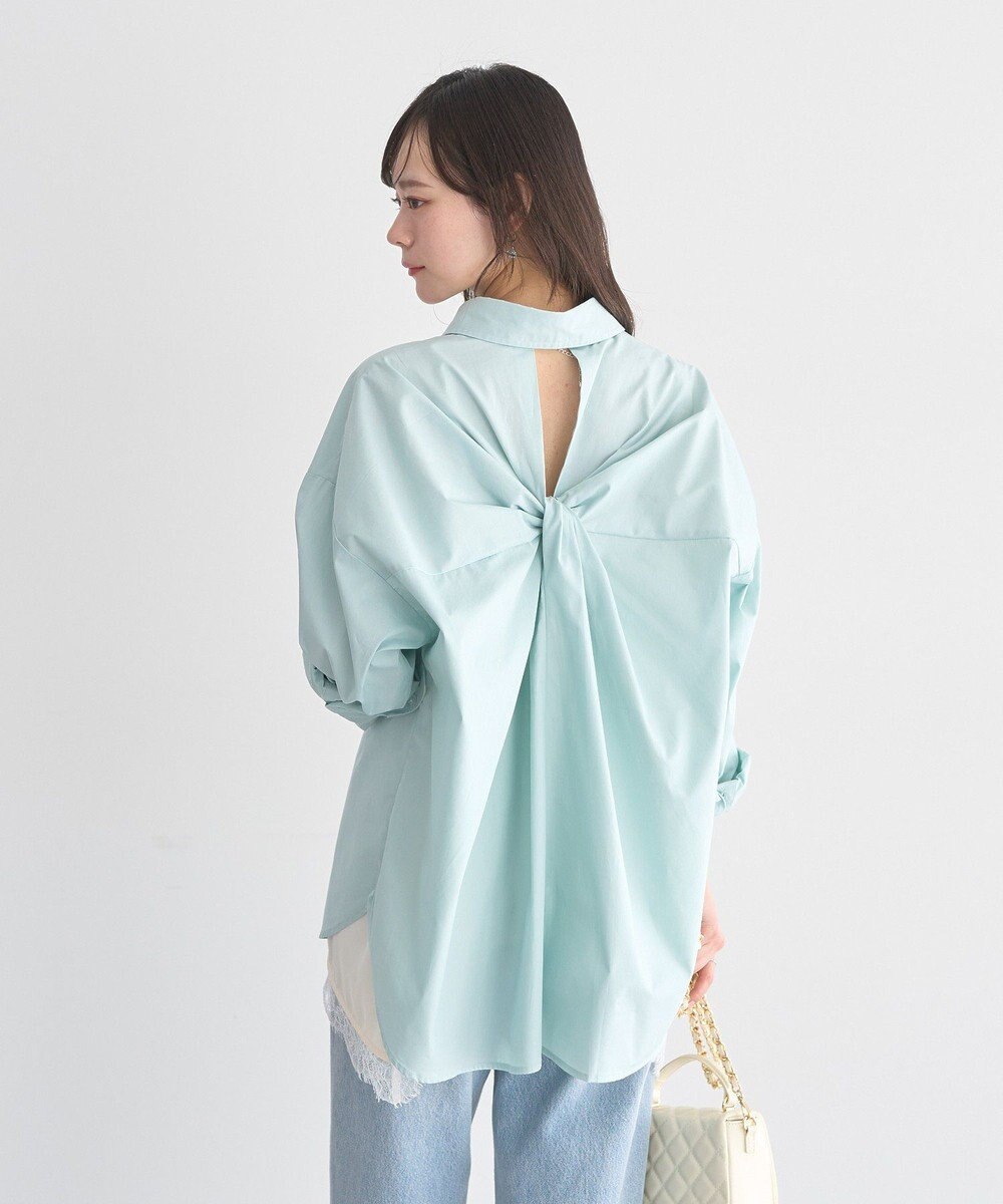 earth music&ecology バックツイストオーバーシャツ 