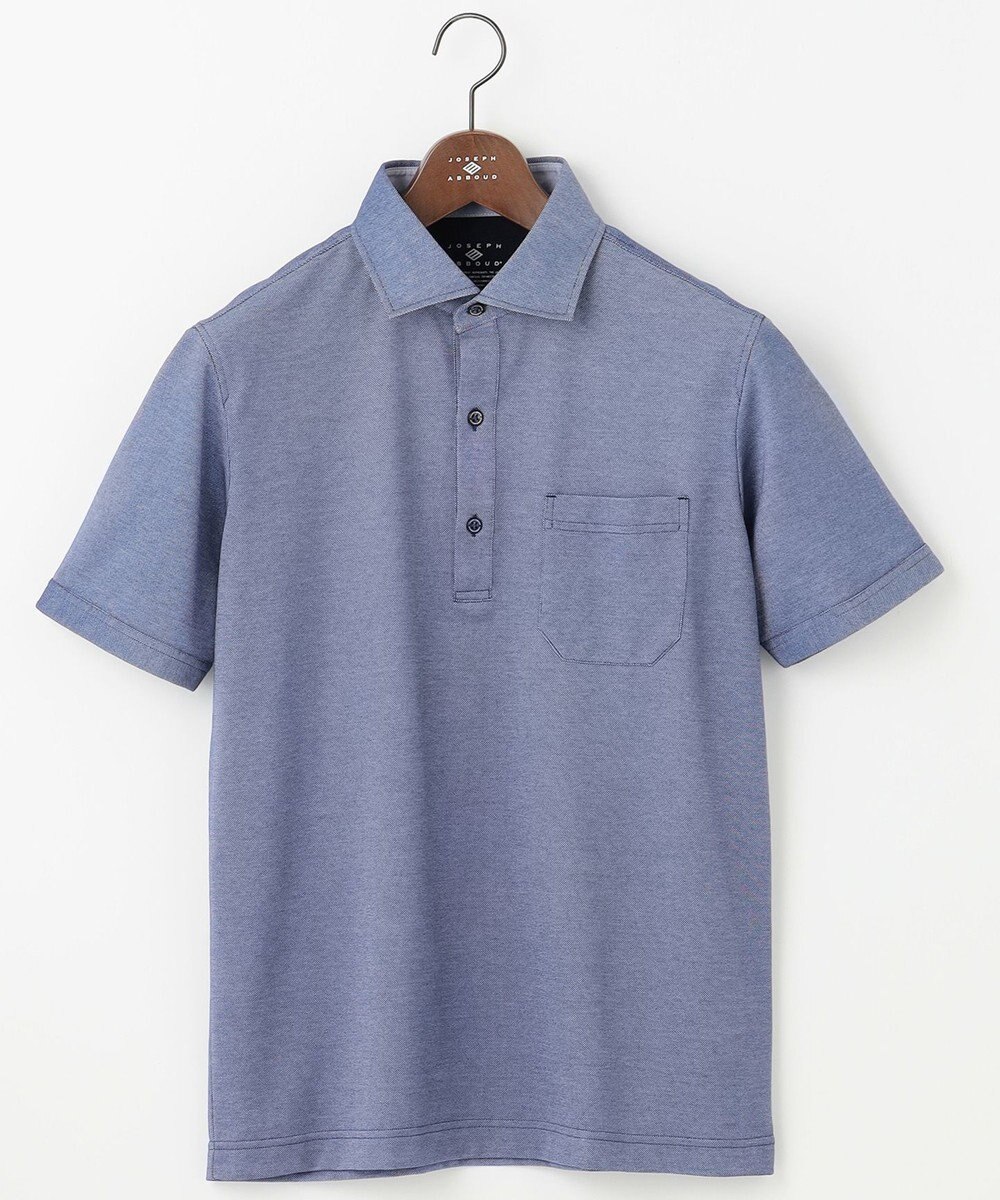 JOSEPH ABBOUD クールビズ【WEB限定・速乾】シャンブレー ポロシャツ 
