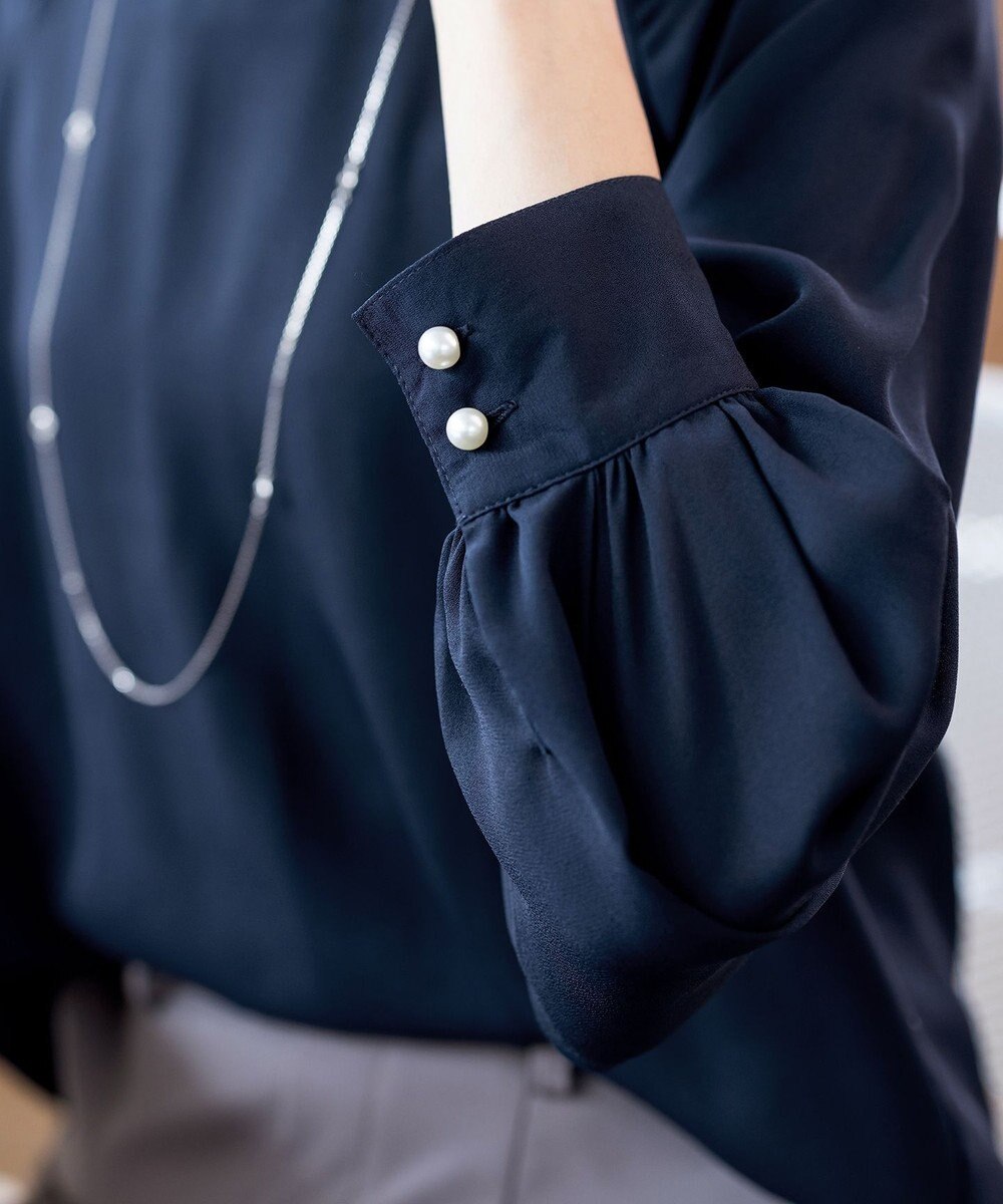 Tiaclasse 【洗える】ラグランパフスリーブブラウス 