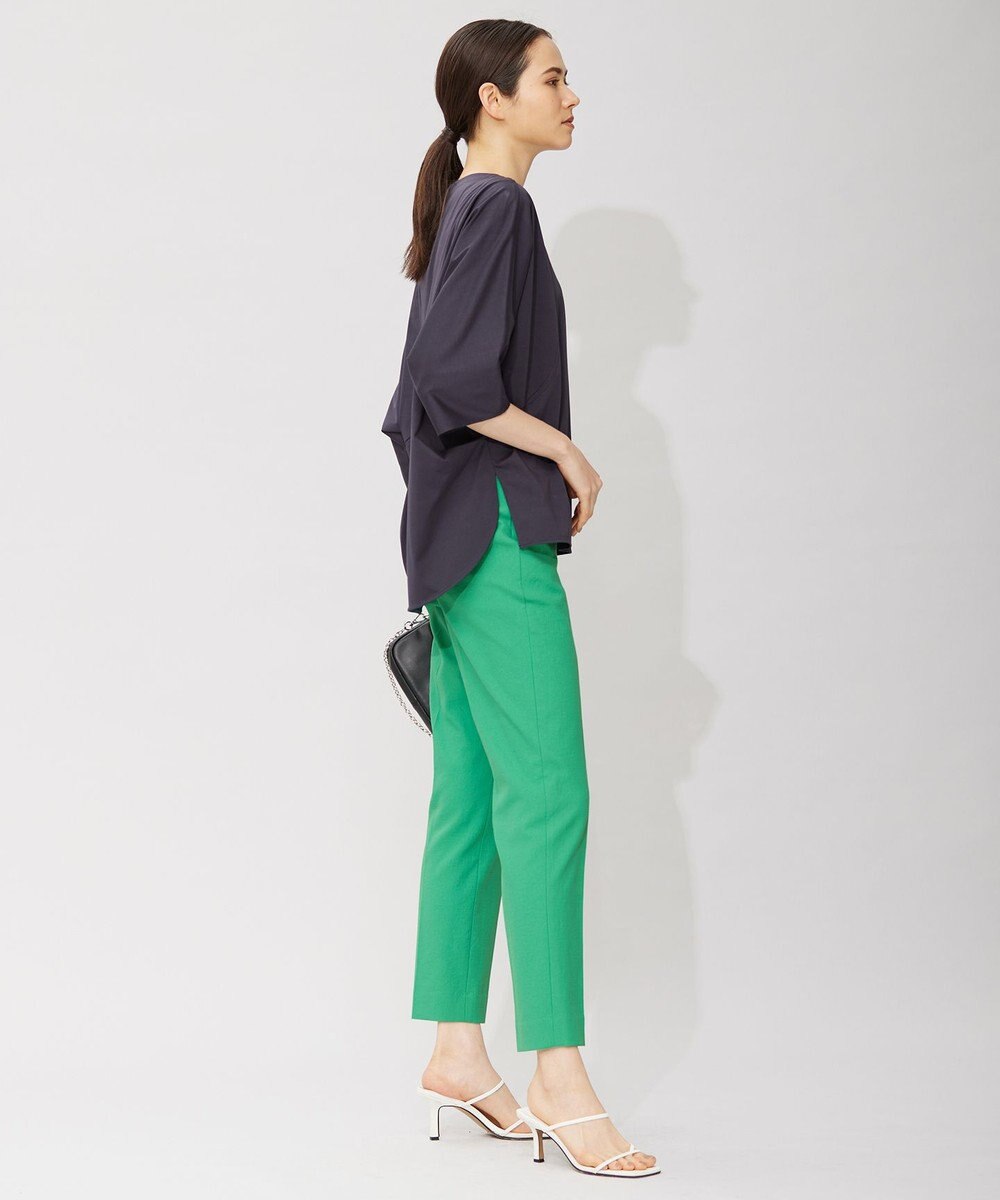 ICB 【洗える】 ブラウスライクジャージー ドルマンスリーブカットソー 