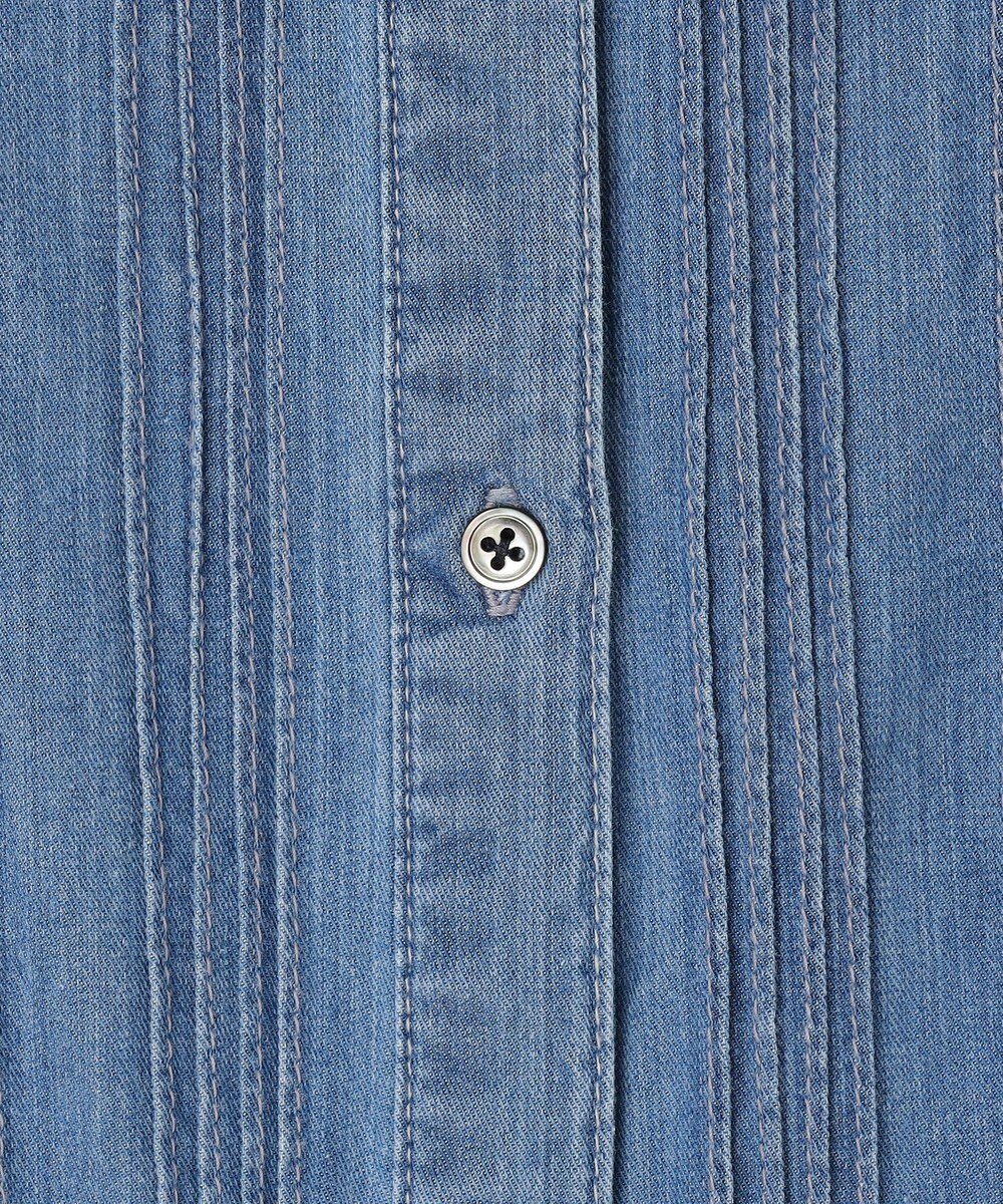 J.PRESS LADIES 【洗える・セットアップ対応】5ozバージラコンパクト ピンタック ブラウス 