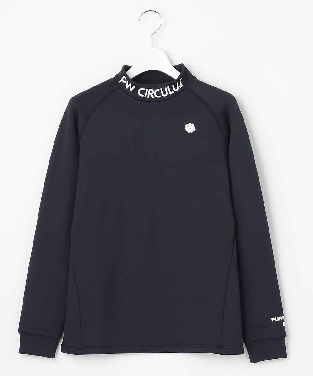 PW CIRCULUS 【WOMEN】【ストレッチ/軽量】バックロゴ 長袖 モックネック シャツ 