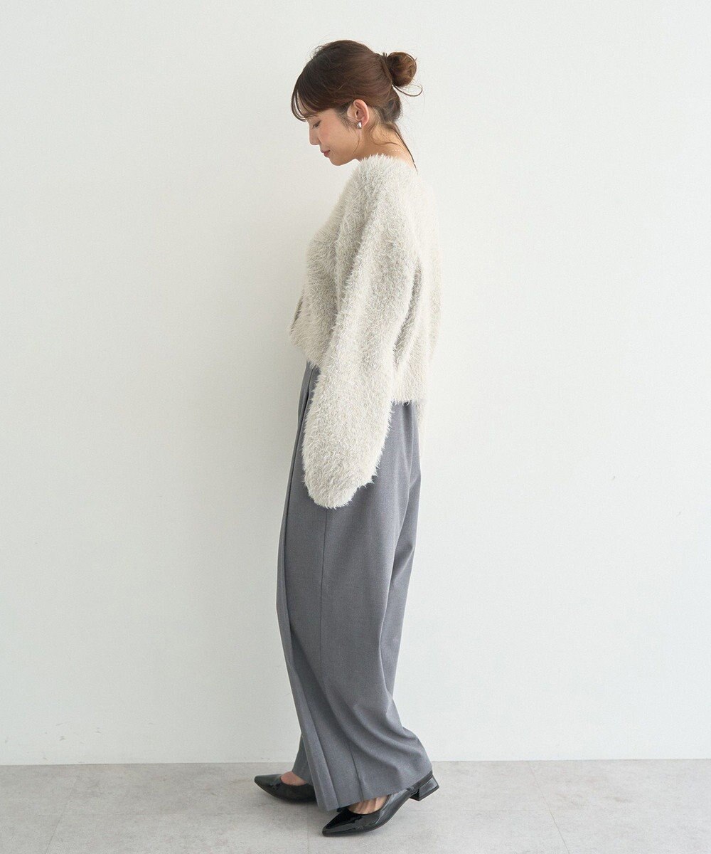 earth music&ecology ミックスカラーラメニットカーディガン 