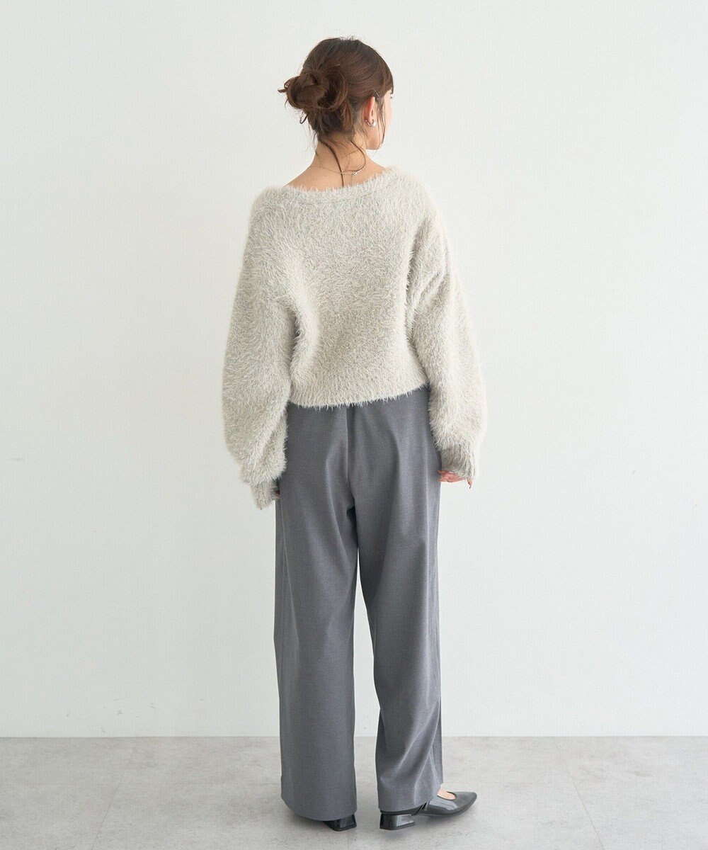 earth music&ecology ミックスカラーラメニットカーディガン 