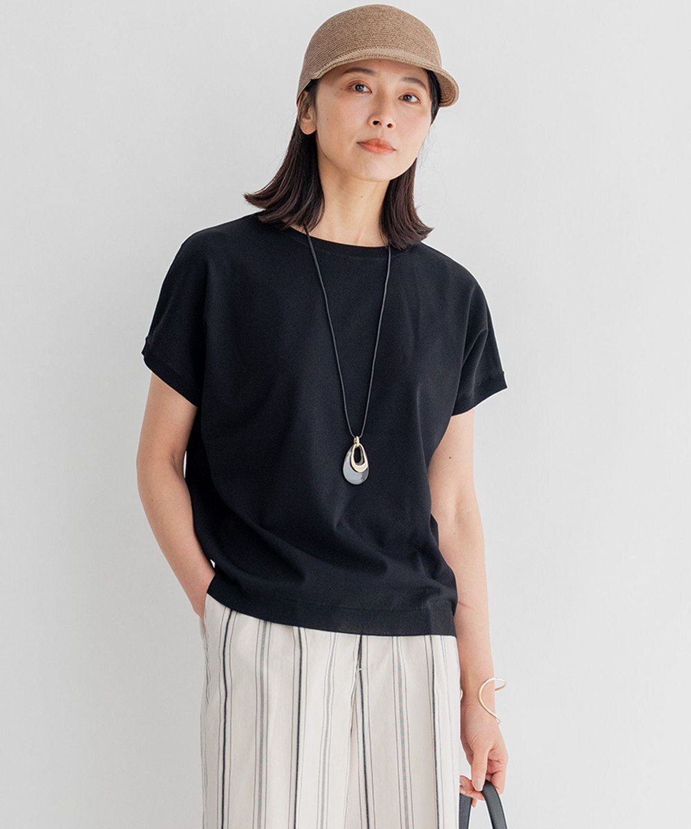 23区 S 【洗える/好評につき新色追加】レーヨンポリエステルストレッチ プルオーバー ニット 