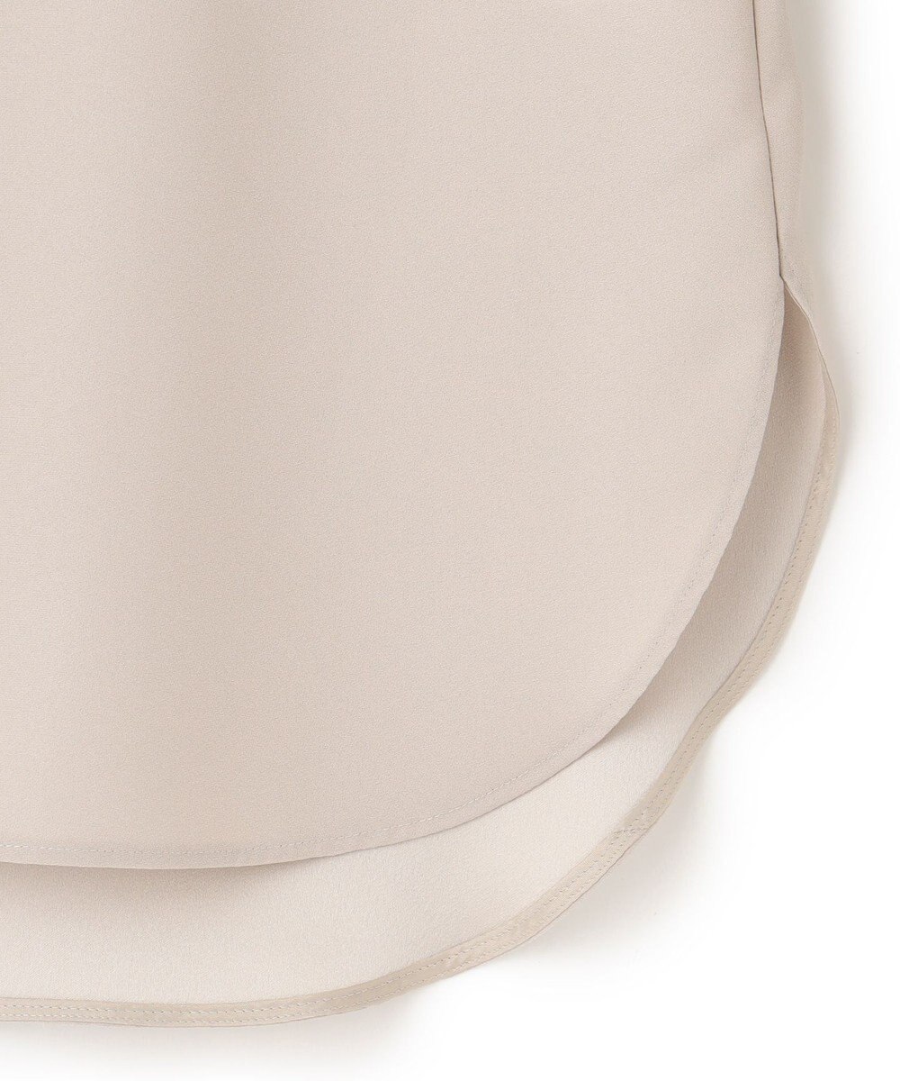 ICB 【接触冷感・UVケア・速乾・洗える】 FluidBackSatin シャツブラウス 