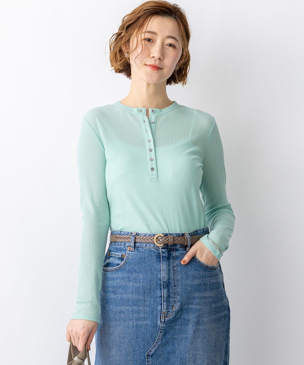 23区 【先行予約】シアーリブ レイヤード ロンTEE 