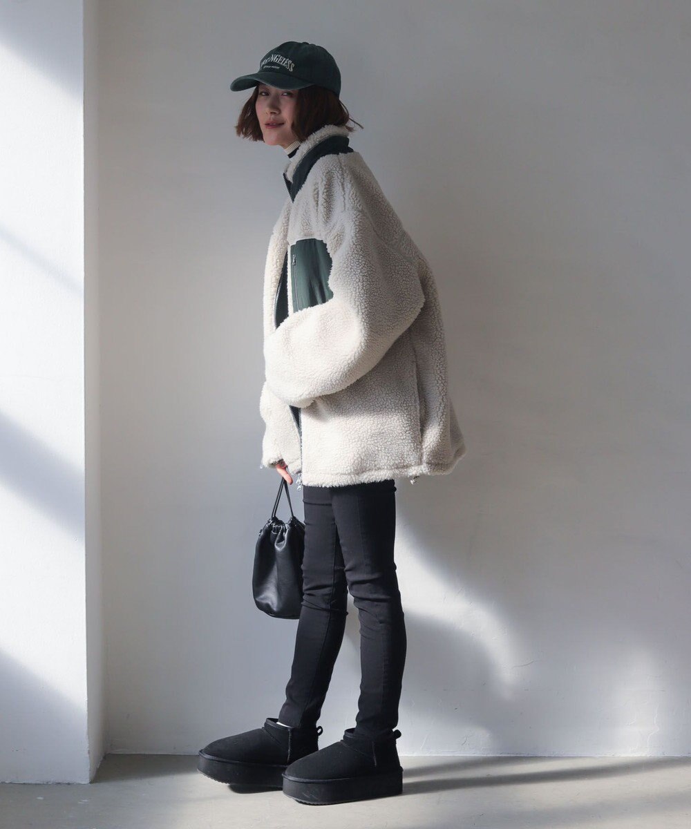 WEGO 【25年秋冬新作/あったかブーツ】厚底ムートンタッチブーツ 