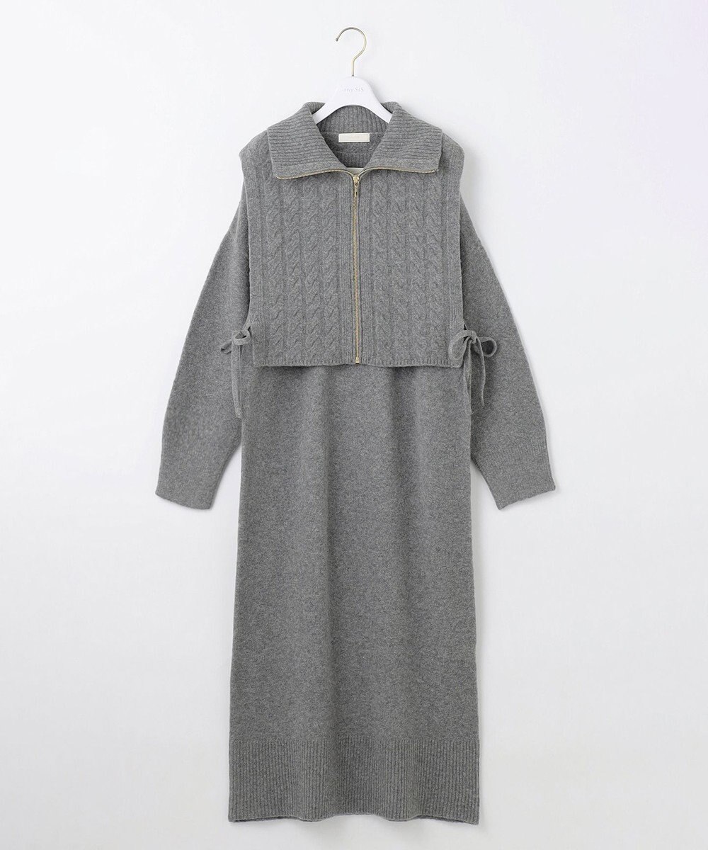 ANY SIS L 【2WAY】ケーブルベストSETニット ワンピース 