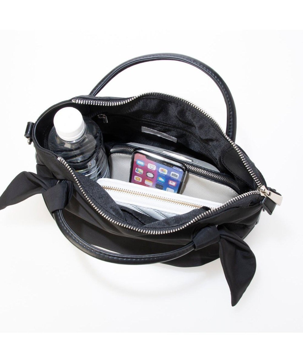 UNBILLION カシュカシュ cachecache / 下がりリボンナイロン2wayミニトートバッグ 