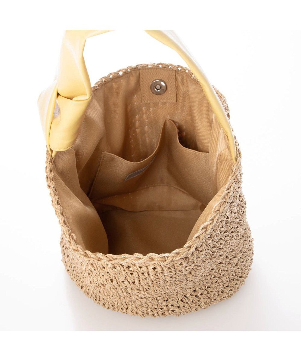 UNBILLION カシュカシュ cachecache / リボンハンドルクロッシェミニトート 