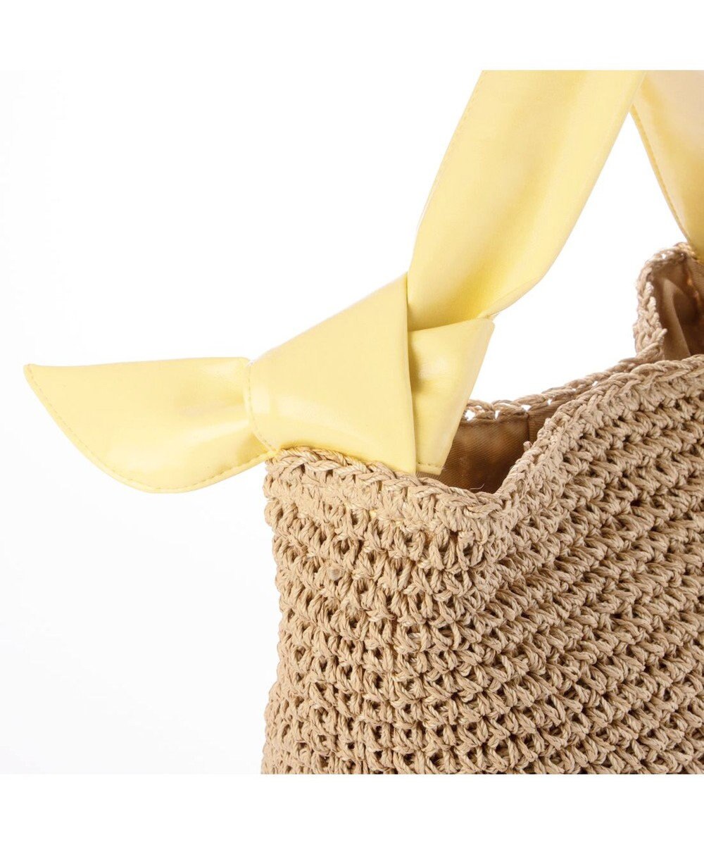 UNBILLION カシュカシュ cachecache / リボンハンドルクロッシェミニトート 