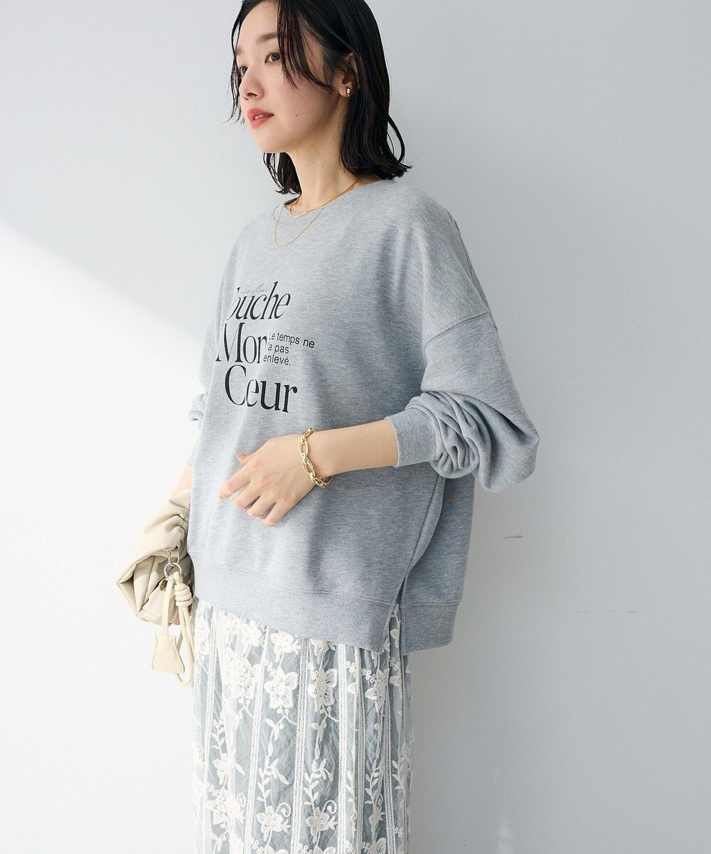 Green Parks オーバーサイズロゴ裏毛プルオーバー 