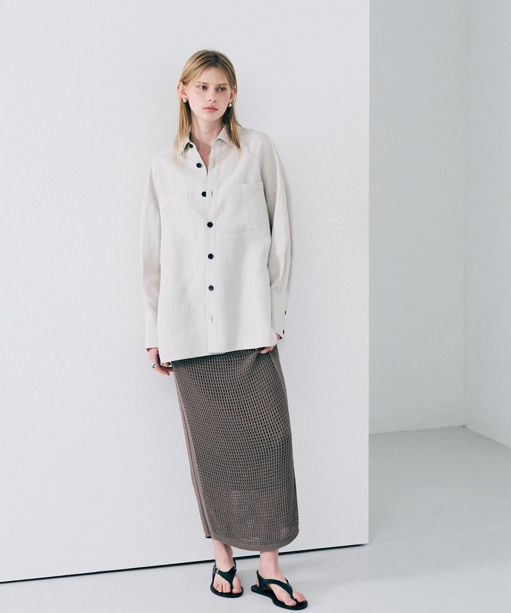 uncrave リヨセルライトリネン BIGシャツ 