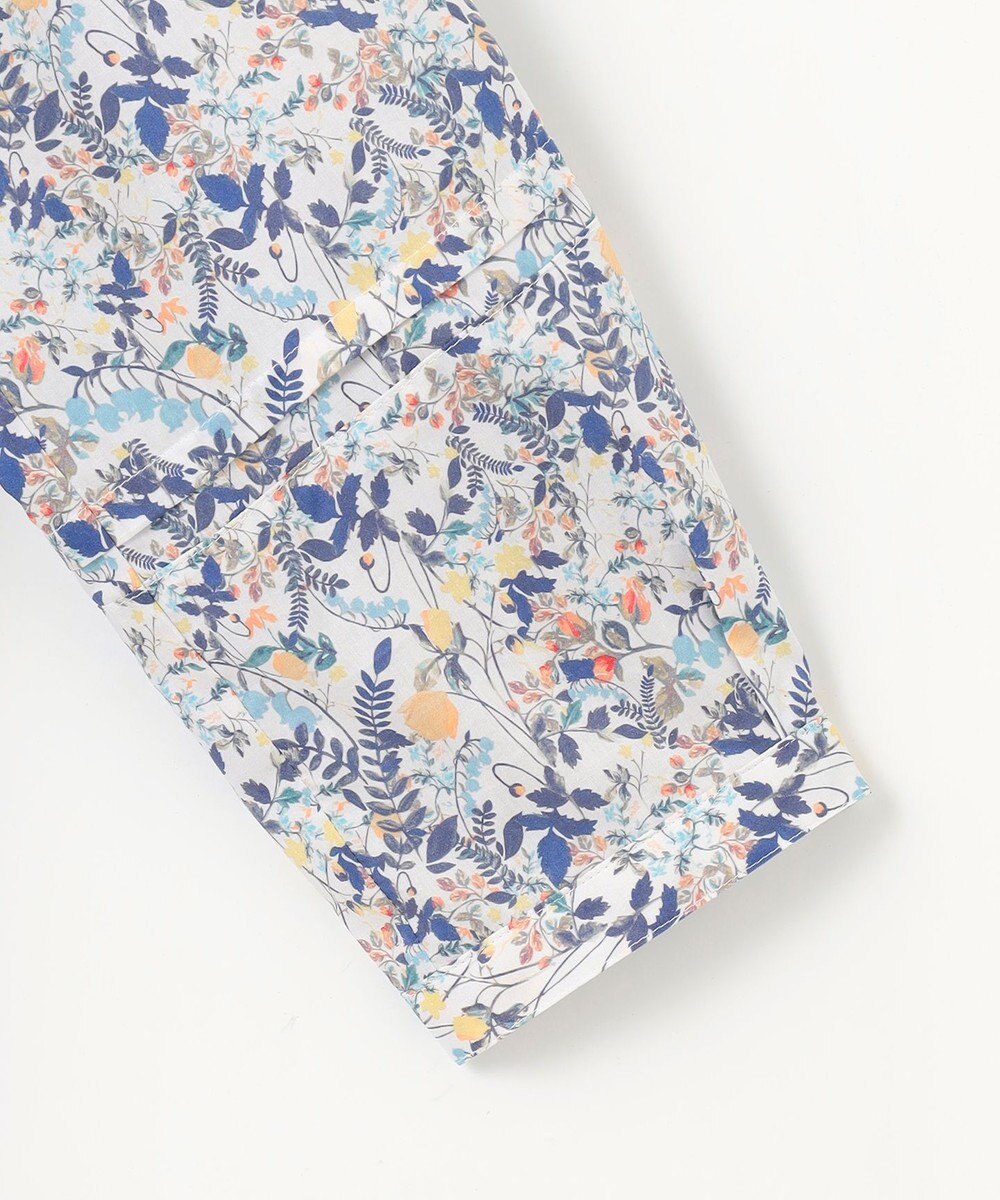 J.PRESS LADIES 【洗える】Liberty バンドカラー プルオーバー ブラウス 