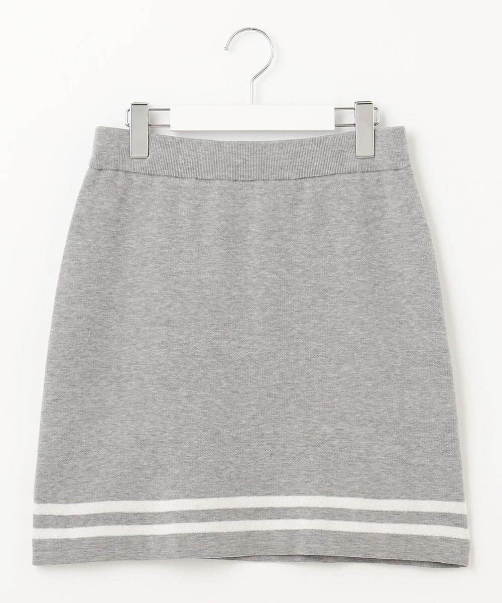 23区GOLF ウォッシャブルで気軽に着られる【WOMEN】モールボーダー ニットスカート 