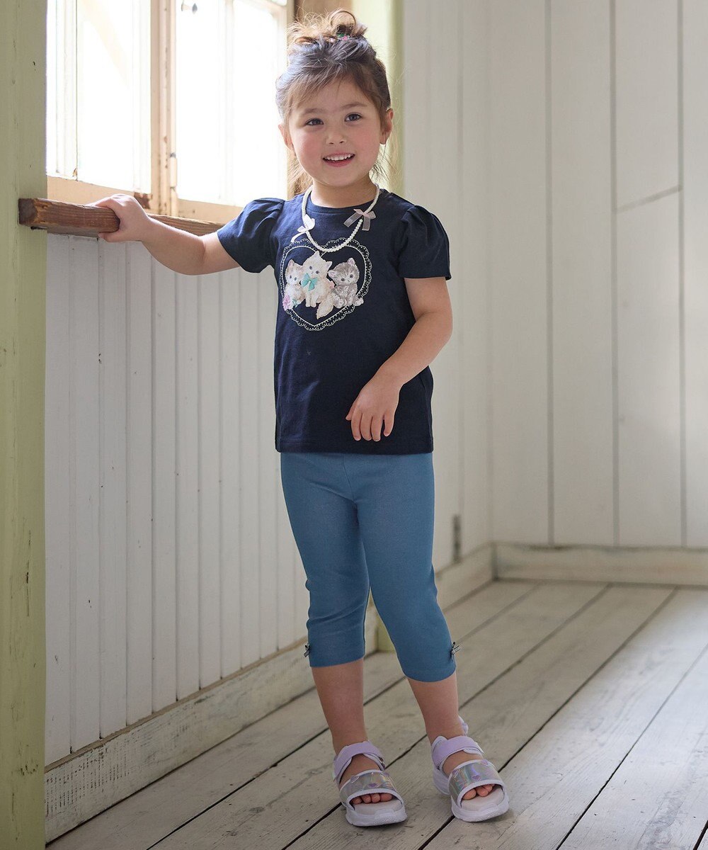 ANY KIDS ネックレス付き ネコTシャツ 