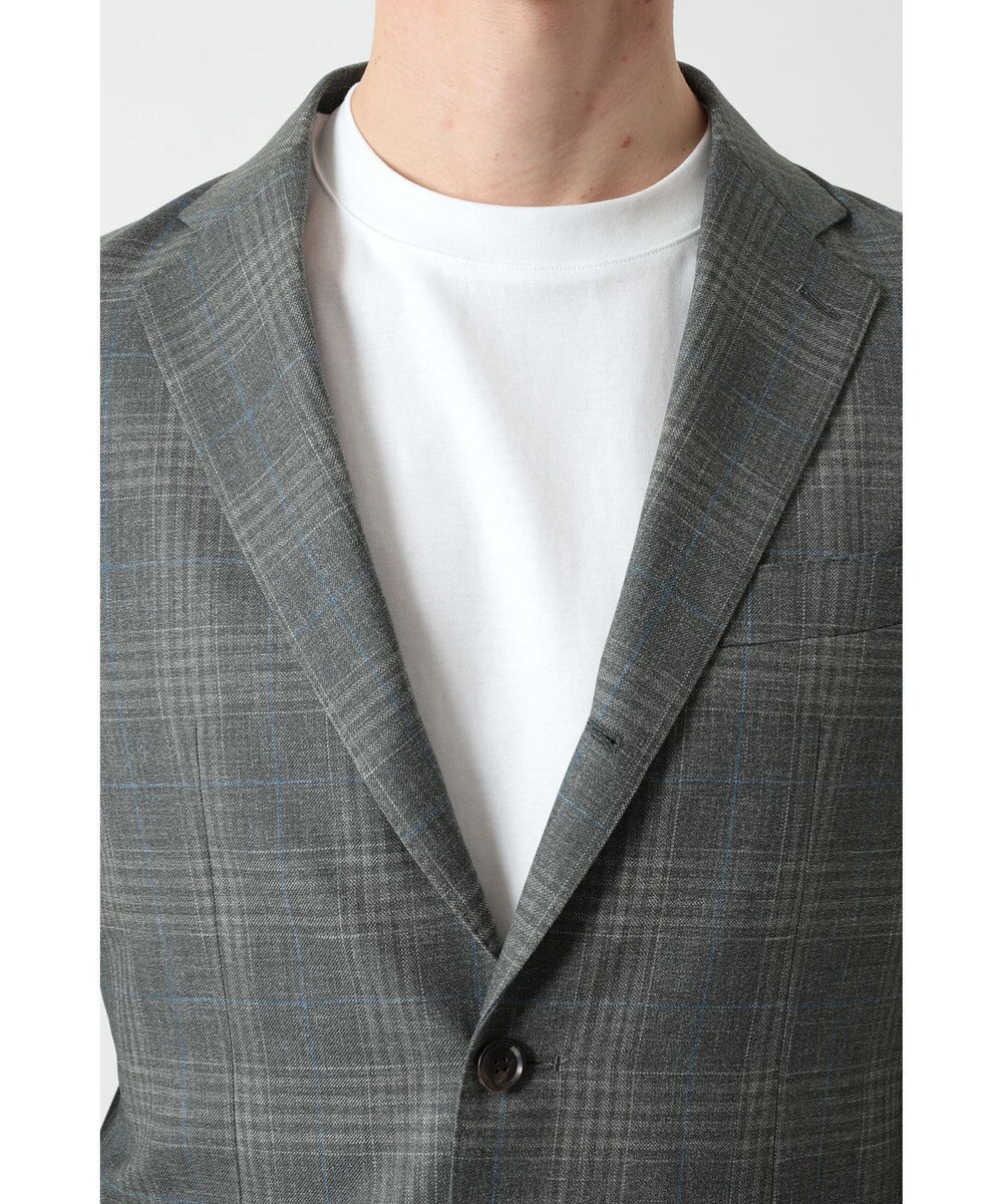 DAKS グレンチェックカーキジャケット 