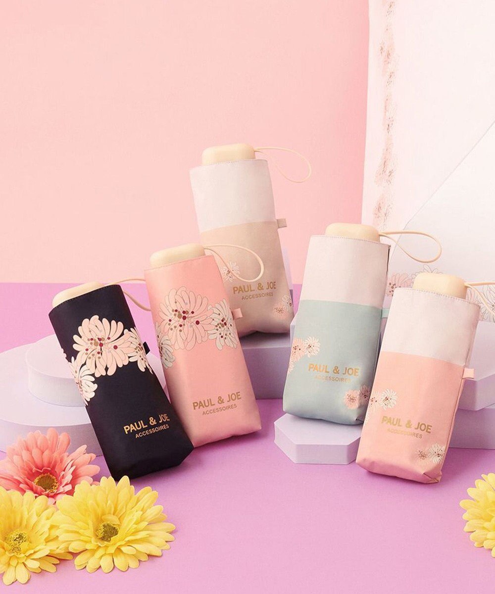 MOONBAT 【WEB限定】PAUL & JOE 晴雨兼用日傘 折りたたみ傘 クリザンテーム ／ 遮熱 遮光 UV 