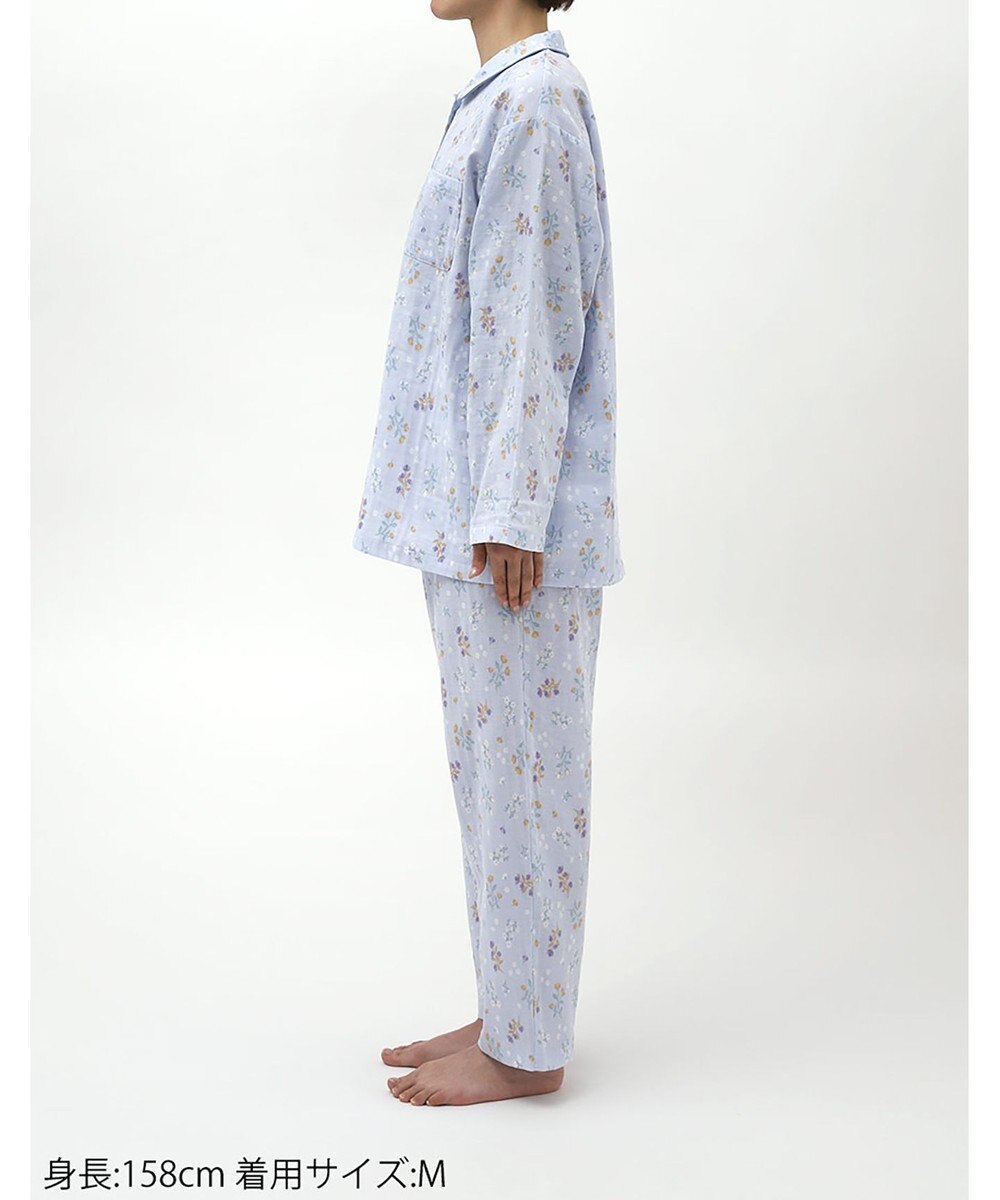 Wing パジャマ 綿100%(本体) 二重ガーゼ 長袖 長ズボン レディース EP7047 ウイング／ワコール 