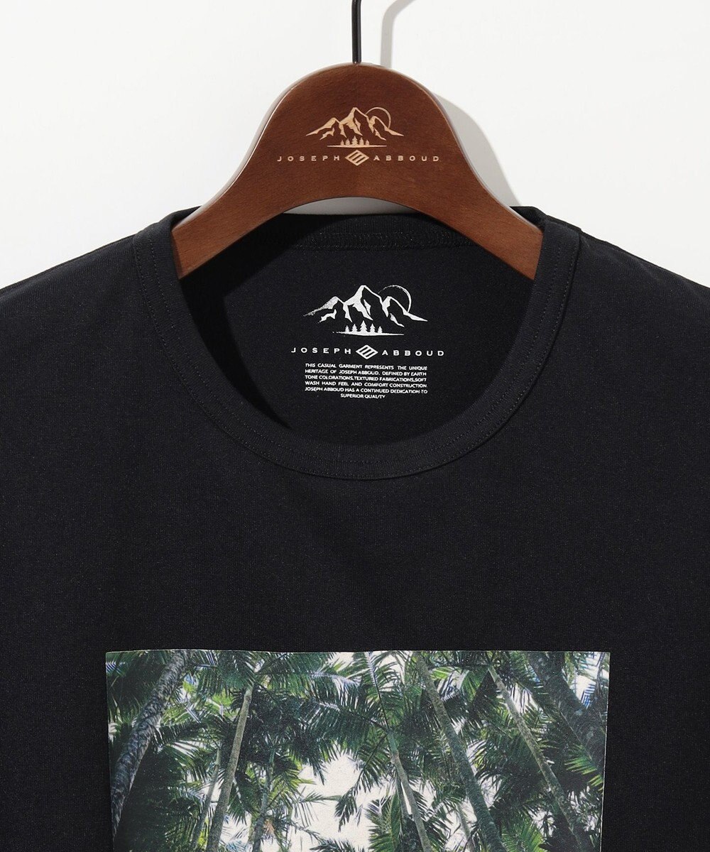JOSEPH ABBOUD MOUNTAIN 【吸水速乾/消臭性】デオドライ天竺 フォトプリント Ｔシャツ 