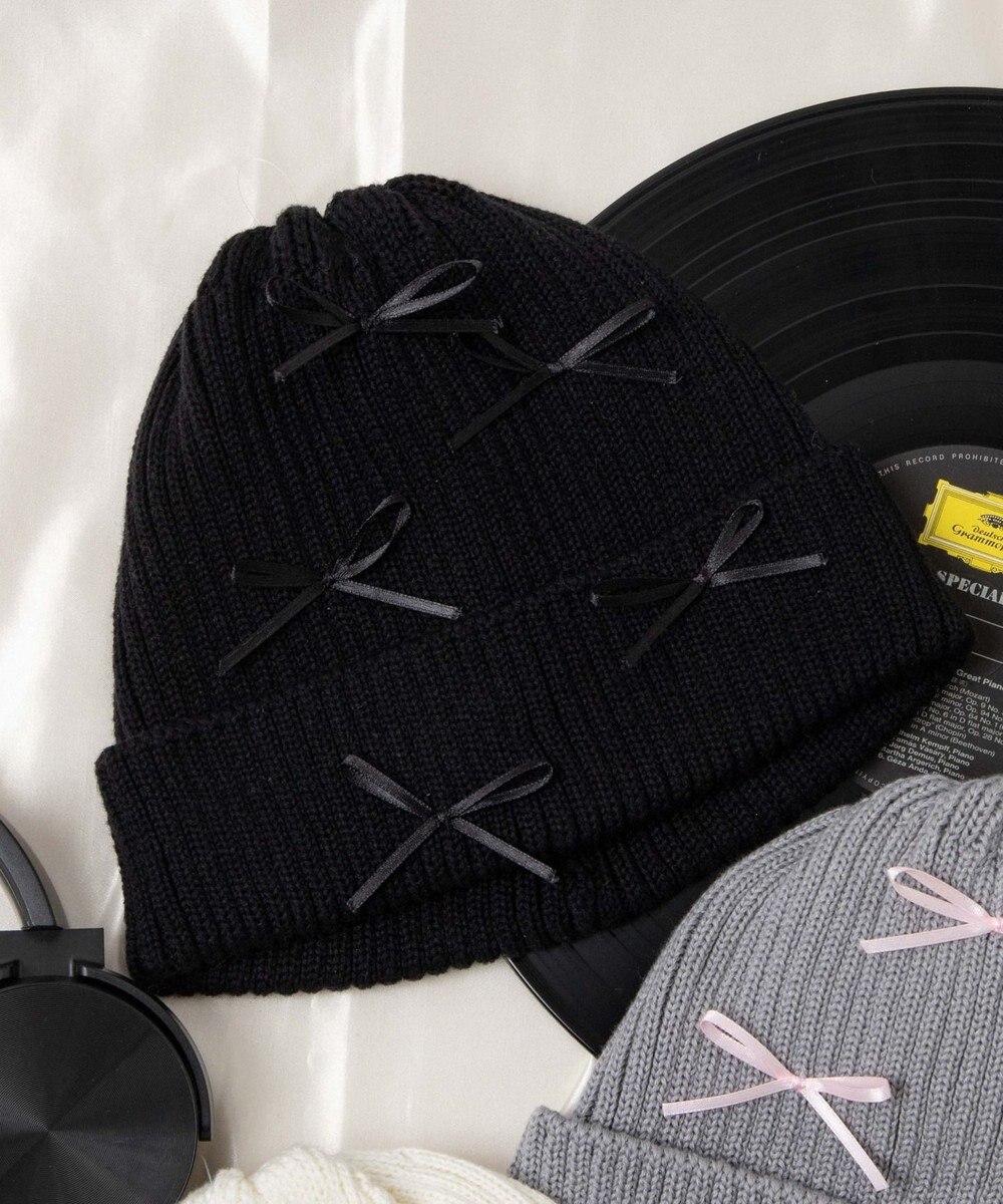 WEGO ribbon　knit　cap 