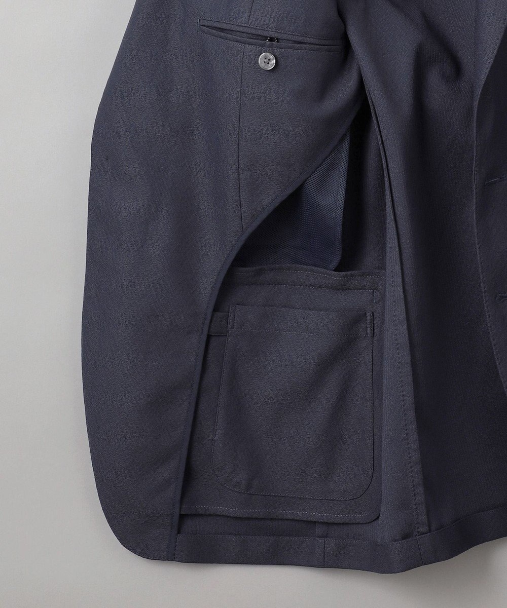 GOTAIRIKU 【通気性/ストレッチ/洗える】エアレースジャケット_ヘリンボーン柄 