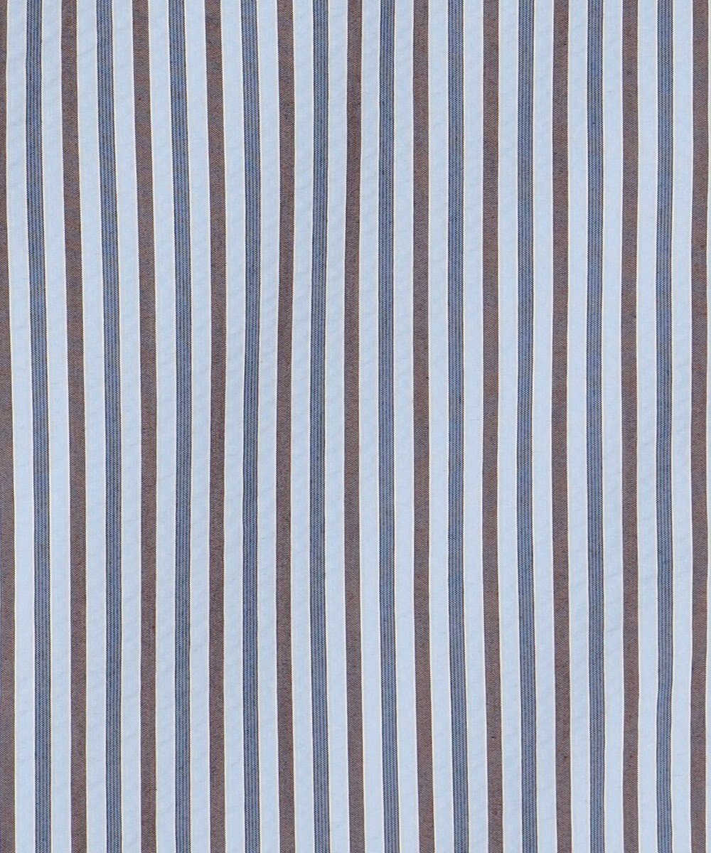 J.PRESS MEN 【KING SIZE】【クールマックス】サッカー マルチストライプ バンドカラーシャツ 