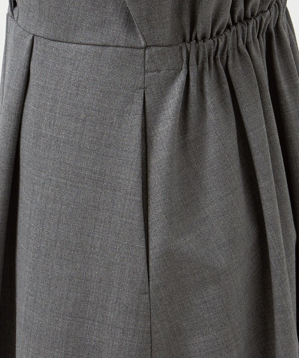 23区 L 【エステータ】ウールトロドライストレッチ カシュクールシャツ ワンピース 