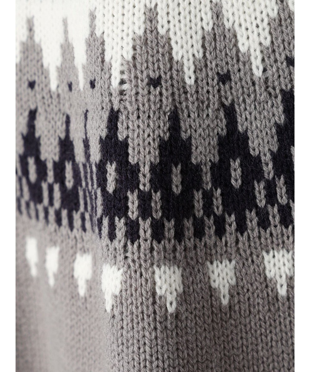 CRAFT STANDARD BOUTIQUE 【男女兼用】求心柄クルーネックニット 