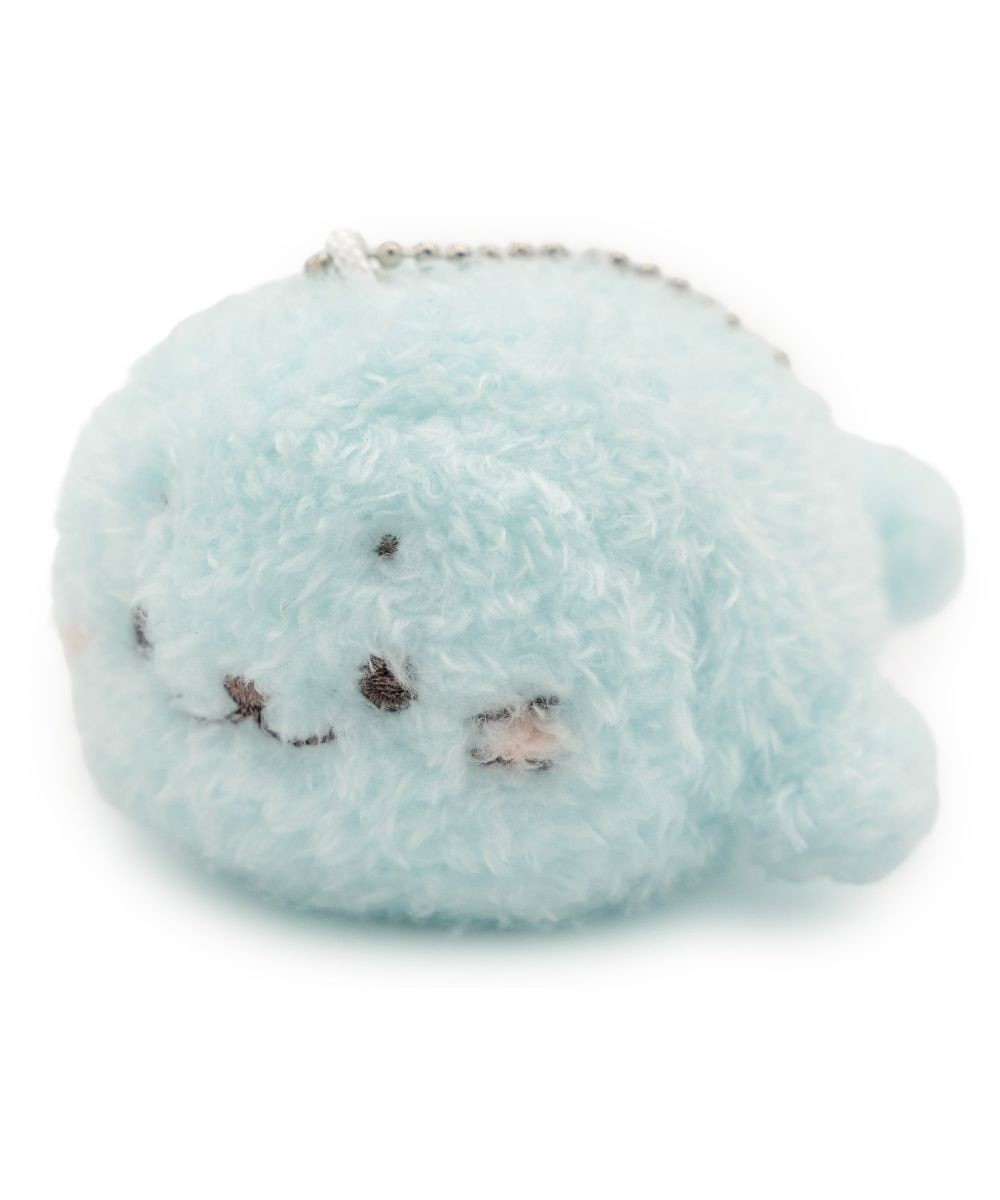 Mother garden しろたん ふわふわキーホルダー 《水色》 単品 
