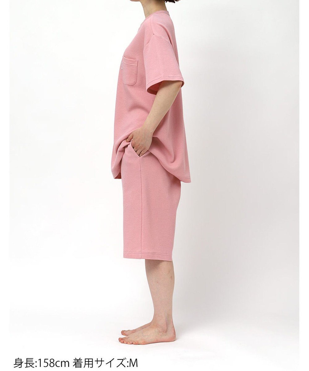 ワコール／睡眠科学 パジャマ 綿100%(本体) ワッフル素材 5分袖 半袖 5分丈 レディース YDT125 睡眠科学／ワコール 