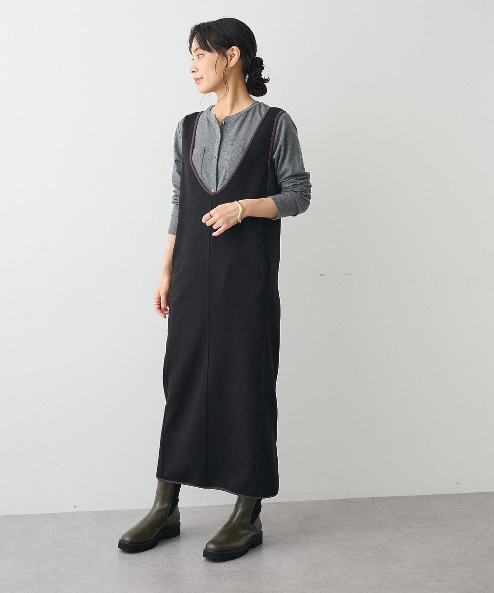 CRAFT STANDARD BOUTIQUE Uネックジャンパースカート 